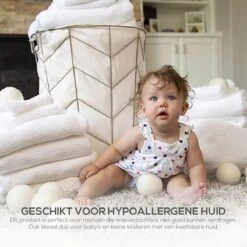 Merino Wollen Drogerballen XL - 10 Stuks - Herbruikbare Wasballen - Natuurlijke Wasverzachter - Wasbollen - Dryer Balls - Duurzame Nieuw-Zeelandse Droogballen -Dagelijkse Benodigdheden Winkel 1200x1200 1189