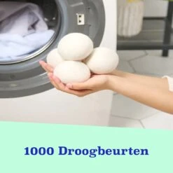 Casa Calma Drogerballen (6 Stuks) - Inclusief Opbergzakje - 100% Natuurlijk Schapenwol - Droger Ballen - Zero Waste Wasverzachter Bollen - Energiebesparend Drogen Met Droogbollen - Dryer Balls - Diervriendelijk & Milieuvriendelijk - Energie Besparen -Dagelijkse Benodigdheden Winkel 1200x1200 1192
