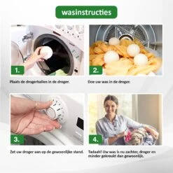 Droger Ballen Wol - Wasdroger Herbruikbare Wollen Droger Ballen - Droogballen Voor Snellere Droogtijd- Set 6 Stuks - Swilix -Dagelijkse Benodigdheden Winkel 1200x1200 1207