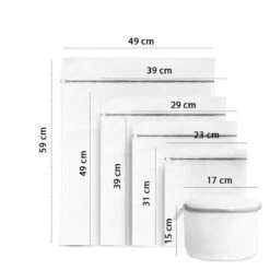 ForDig Wasnet Waszakjes (5 Stuks) Voor Lingerie En Fijne Was - Geschikt Voor Wasmachine - Met Rits - Wit -Dagelijkse Benodigdheden Winkel 1200x1200 1269