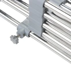 IBright Verstelbare Keukenrek - Gootsteen Mand - Afdruiprek – Vergiet – Verstelbaar In Lengte - Uitschuifbaar - RVS Grijs -Dagelijkse Benodigdheden Winkel 1200x1200 1362