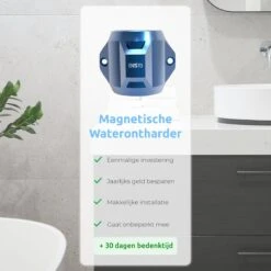 ENISTO® Magnetische Waterontharder Medium – Waterontharder Magneet – Douchefilter – 15.000 Gauss – Waterontkalker – Waterverzachter – Antikalk – Blauw – RVS -Dagelijkse Benodigdheden Winkel 1200x1200 1374