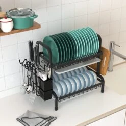 Dish Drying Rack Drainer Afdruiprek Metaal Afvoerafdruiprek Met Druppelbak Black Decker Droogrek Zwart Afdruiprek Brabantiaafdruiprek Metaal Muur -Dagelijkse Benodigdheden Winkel 1200x1200 1384