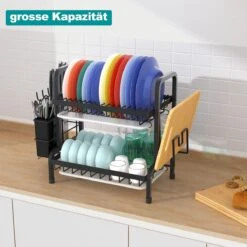 Dish Drying Rack Drainer Afdruiprek Metaal Afvoerafdruiprek Met Druppelbak Black Decker Droogrek Zwart Afdruiprek Brabantiaafdruiprek Metaal Muur -Dagelijkse Benodigdheden Winkel 1200x1200 1385