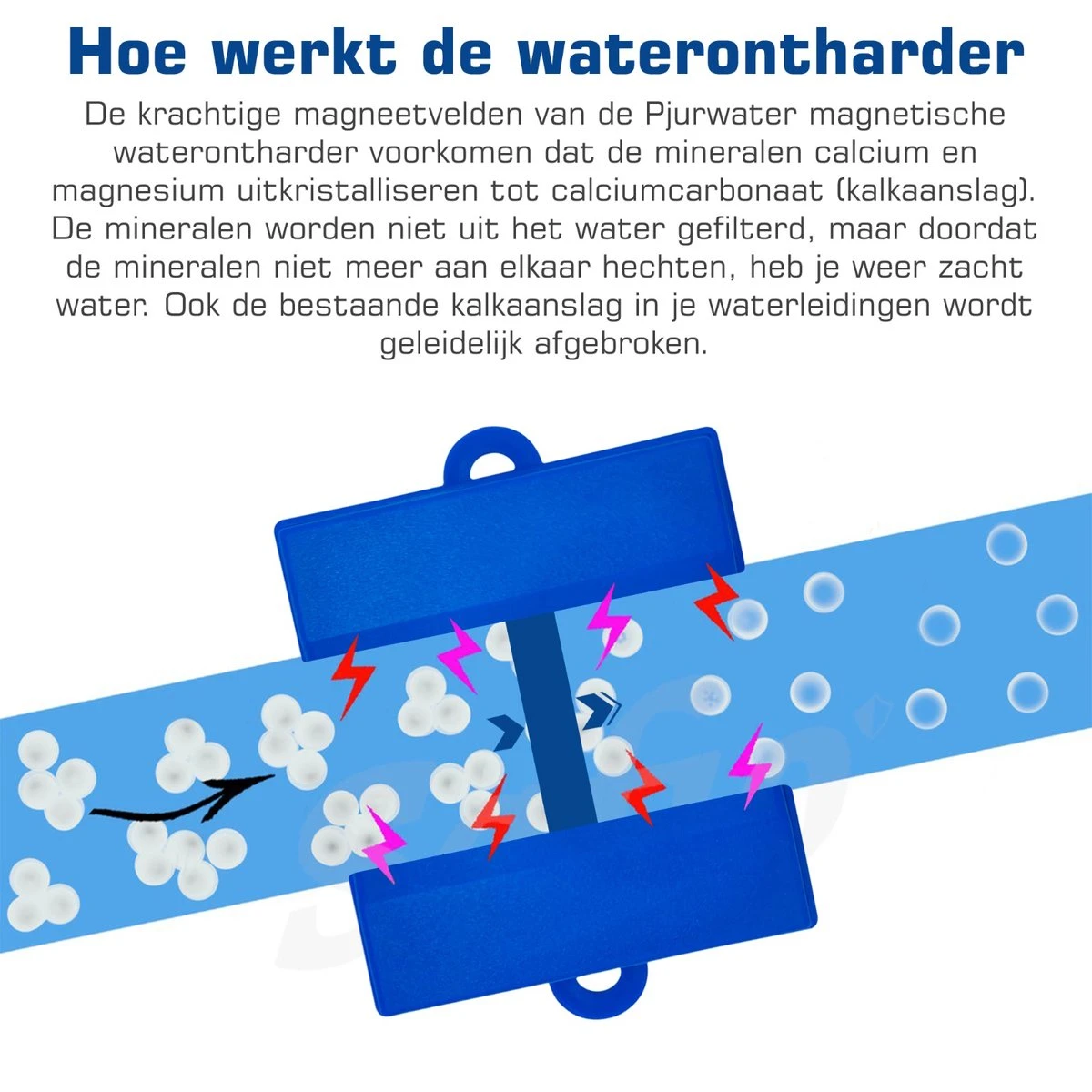 PjurWater Professionele Waterontharder Magnetisch Waterverzachter Magneet Waterontkalker Water Filter 8 PjurWater Professionele Waterontharder Magnetisch Waterverzachter Magneet Waterontkalker Water Filter - Afbeelding 8