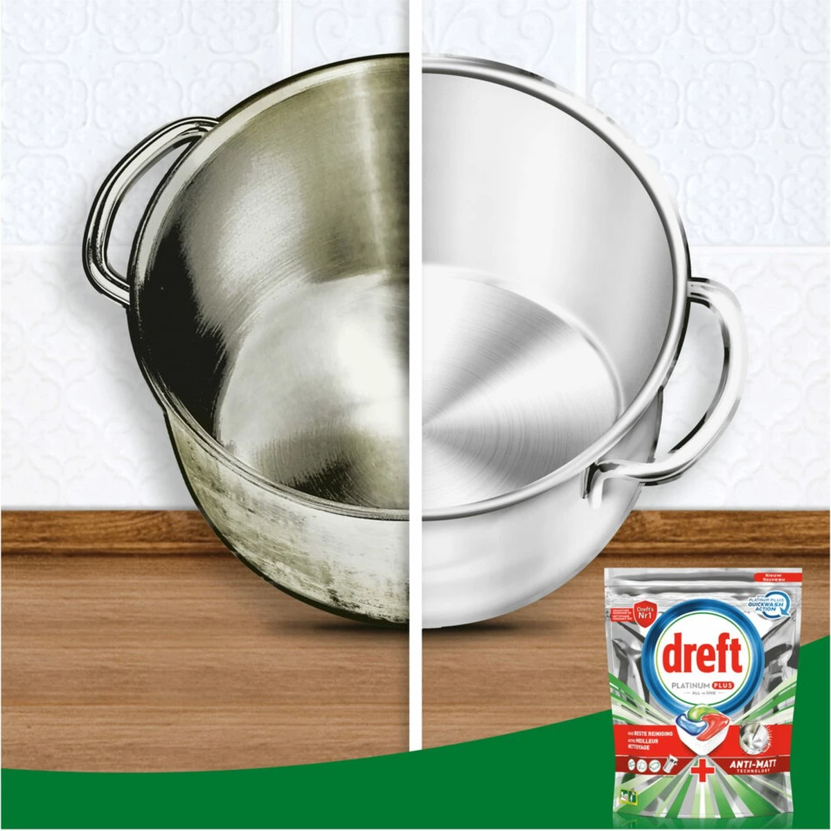 Dreft Platinum Plus All In One Vaatwastabletten Deep Clean 38 Stuks 2 Dreft Platinum Plus All In One Vaatwastabletten Deep Clean 38 Stuks - Afbeelding 2
