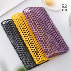 BODO Gootsteenmat Siliconen Donker Grijs - 34.5 X 34.5 Cm - Keuken Accessoires - Gootsteen Beschermer - Onderzetters Siliconen - Anti Kras -Dagelijkse Benodigdheden Winkel 1200x1200 1689