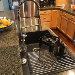 IBright Oprolbare Afdruiprek - Pannen Rooster Hittebestendig - Afdruiprooster - Pannenonderzetter - RVS Zwart -Dagelijkse Benodigdheden Winkel 1200x1200 1721