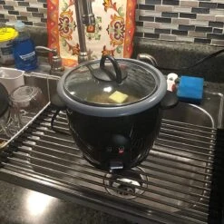 IBright Oprolbare Afdruiprek - Pannen Rooster Hittebestendig - Afdruiprooster - Pannenonderzetter - RVS Zwart -Dagelijkse Benodigdheden Winkel 1200x1200 1722