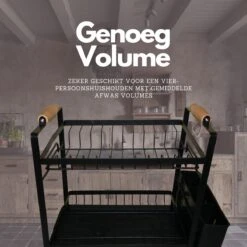 Afdruiprek - Zwart/ Met Flexibele Water Afvoer/ Borden, Pannen Bestek/ RVS/ Lichtgewicht/ Lekbak/ Luxe Uitvoering 9 Afdruiprek - Zwart/ Met Flexibele Water Afvoer/ Borden, Pannen Bestek/ RVS/ Lichtgewicht/ Lekbak/ Luxe Uitvoering -Dagelijkse Benodigdheden Winkel 1200x1200 1731