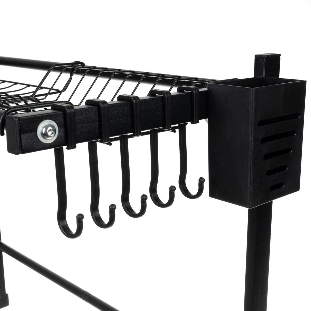 Afdruiprek Droger Zwart Voor Bestek Boven De Gootsteen 65 Cm X 29 Cm X 52 Cm 5 Afdruiprek Droger Zwart Voor Bestek Boven De Gootsteen 65 Cm X 29 Cm X 52 Cm - Afbeelding 5