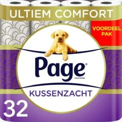 Page Toiletpapier - 32 Rollen - Kussenzacht Wc Papier (3-laags) - Voordeelverpakking 25 Page Toiletpapier - 32 Rollen - Kussenzacht Wc Papier (3-laags) - Voordeelverpakking -Dagelijkse Benodigdheden Winkel 1200x1200 1831