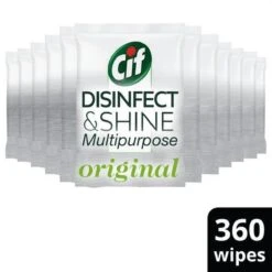 Cif Disinfect & Shine Wipes Original Desinfectie Schoonmaakdoekjes - 12 X 30 Doekjes - Voordeelverpakking -Dagelijkse Benodigdheden Winkel 1200x1200 2067