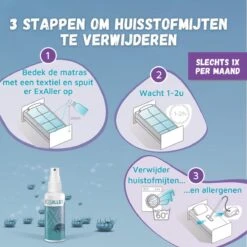 Exaller Anti Huisstofmijt Spray 150ml - 100% Natuurlijk Huismijt Bestrijder - Klinisch Getest - Behandeling En Preventie Van Huisstofmijtallergie 5 Exaller Anti Huisstofmijt Spray 150ml - 100% Natuurlijk Huismijt Bestrijder - Klinisch Getest - Behandeling En Preventie Van Huisstofmijtallergie -Dagelijkse Benodigdheden Winkel 1200x1200 2371