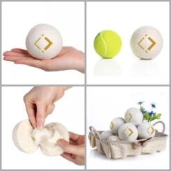 LuxerLiving Wasbol Set Van 6 - Droogt Tot 30% Sneller - Wasverzachter - Droger Ballen - Dryer Balls - Ecologisch - 100% Wol -Dagelijkse Benodigdheden Winkel 1200x1200 295