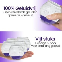 BluGo Doseerbol 5 Stuks - Wasbollen - Doseerdop - Drogerballen - Wasballen - Herbruikbaar - Maataanduiding - 150ml -Dagelijkse Benodigdheden Winkel 1200x1200 30