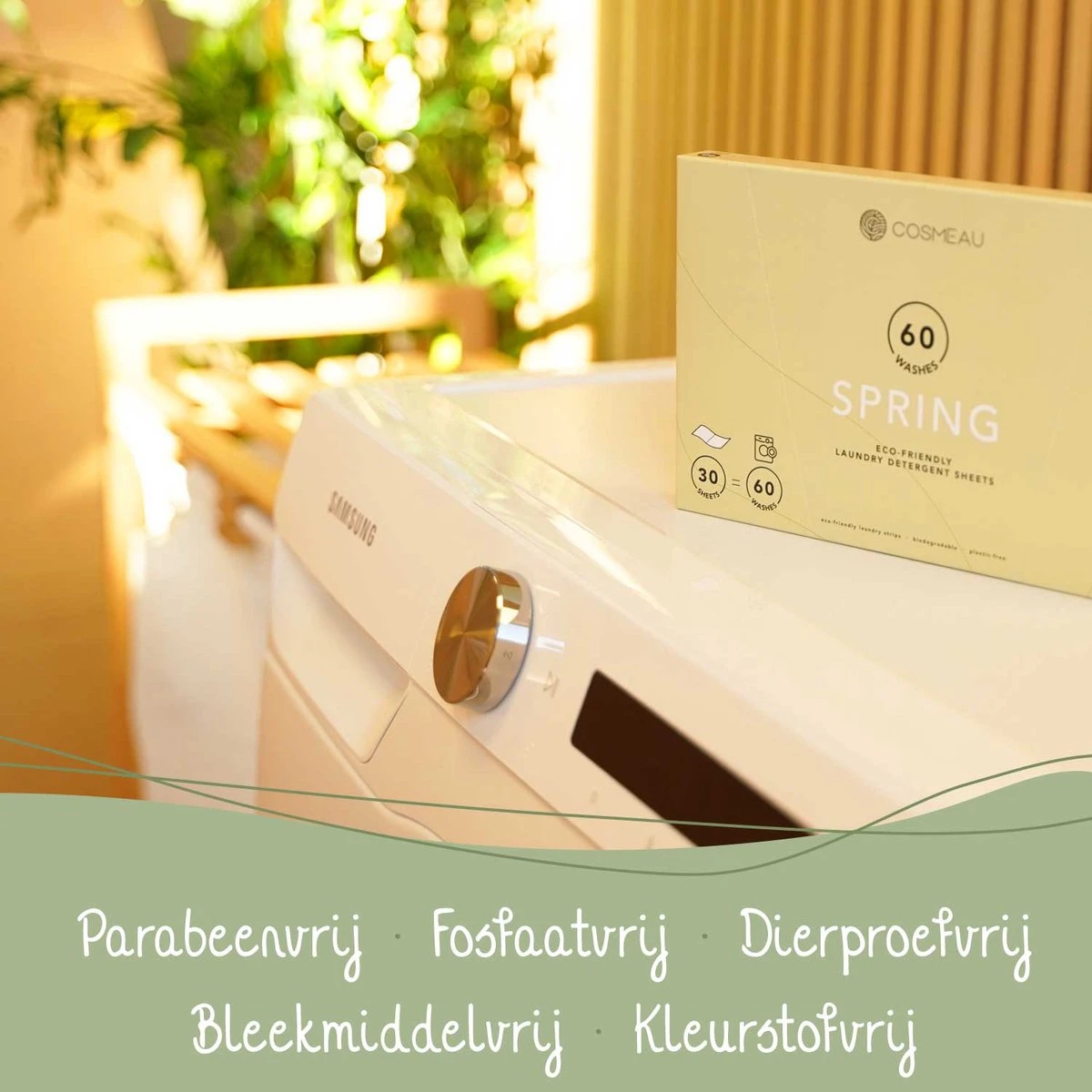 Cosmeau Wasstrips 20 Wasbeurten Zeebries Wasmiddel Wasvellen Wasdoekjes Detergent Sheets Eco Laundry Strips Proefpakket - Plasticvrij Biologisch 3 Cosmeau Wasstrips 20 Wasbeurten Zeebries Wasmiddel Wasvellen Wasdoekjes Detergent Sheets Eco Laundry Strips Proefpakket - Plasticvrij Biologisch - Afbeelding 3