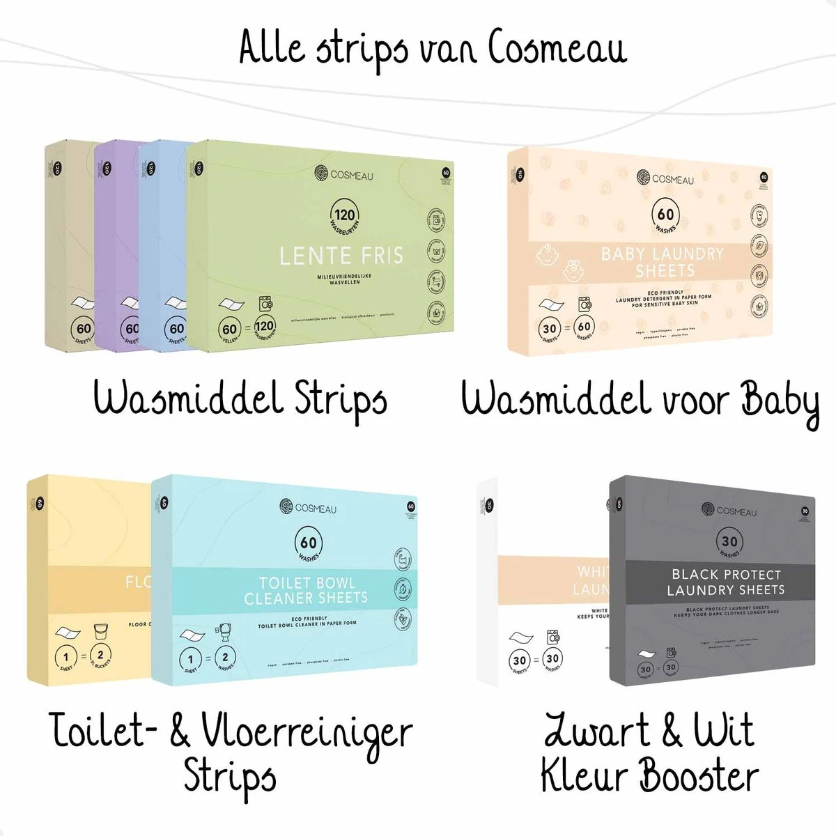 Cosmeau Wasstrips 20 Wasbeurten Zeebries Wasmiddel Wasvellen Wasdoekjes Detergent Sheets Eco Laundry Strips Proefpakket - Plasticvrij Biologisch 15 Cosmeau Wasstrips 20 Wasbeurten Zeebries Wasmiddel Wasvellen Wasdoekjes Detergent Sheets Eco Laundry Strips Proefpakket - Plasticvrij Biologisch - Afbeelding 15