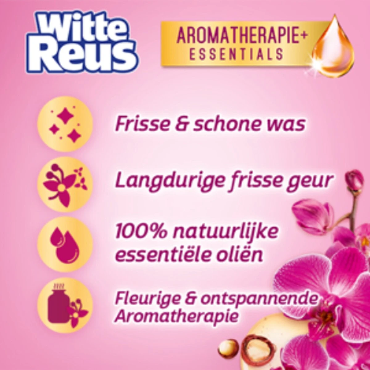 Frisse Reus Orchidee Macadamia Gel Wasmiddel - Vloeibaar - 80 Wasbeurten - Voordeelverpakking 9 Frisse Reus Orchidee Macadamia Gel Wasmiddel - Vloeibaar - 80 Wasbeurten - Voordeelverpakking - Afbeelding 9