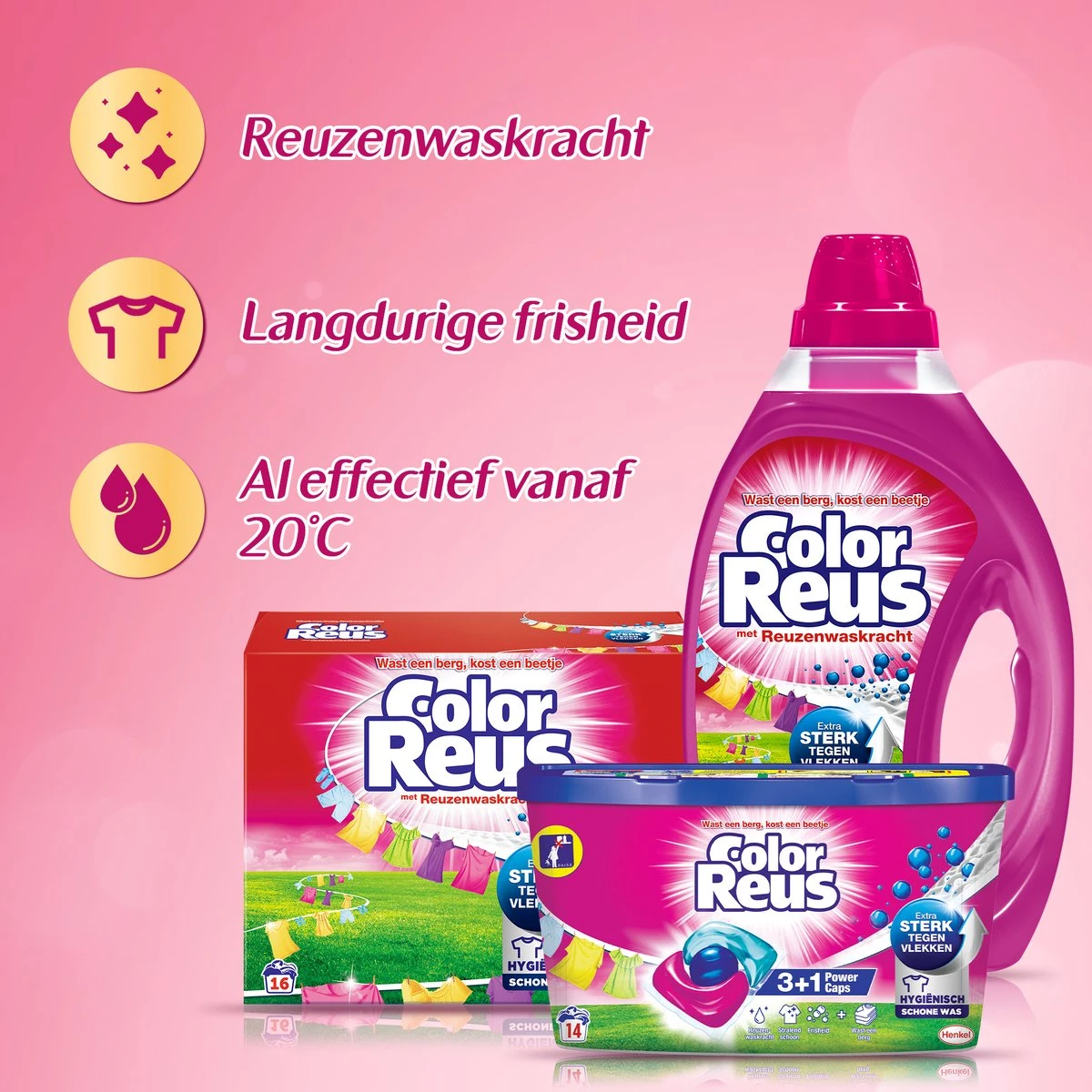 Color Reus Waspoeder Wasmiddel - Witte Reus - Voordeelverpakking - 65 Wasbeurten 8 Color Reus Waspoeder Wasmiddel - Witte Reus - Voordeelverpakking - 65 Wasbeurten - Afbeelding 8