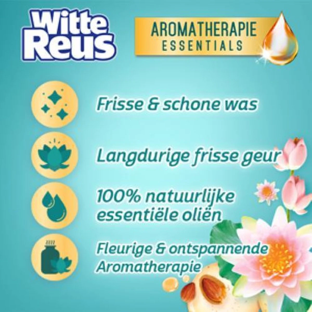 Frisse Reus Lotus Amandel Gel Vloeibaar Wasmiddel - Witte Was - Voordeelverpakking - 120 Wasbeurten 14 Frisse Reus Lotus Amandel Gel Vloeibaar Wasmiddel - Witte Was - Voordeelverpakking - 120 Wasbeurten - Afbeelding 14