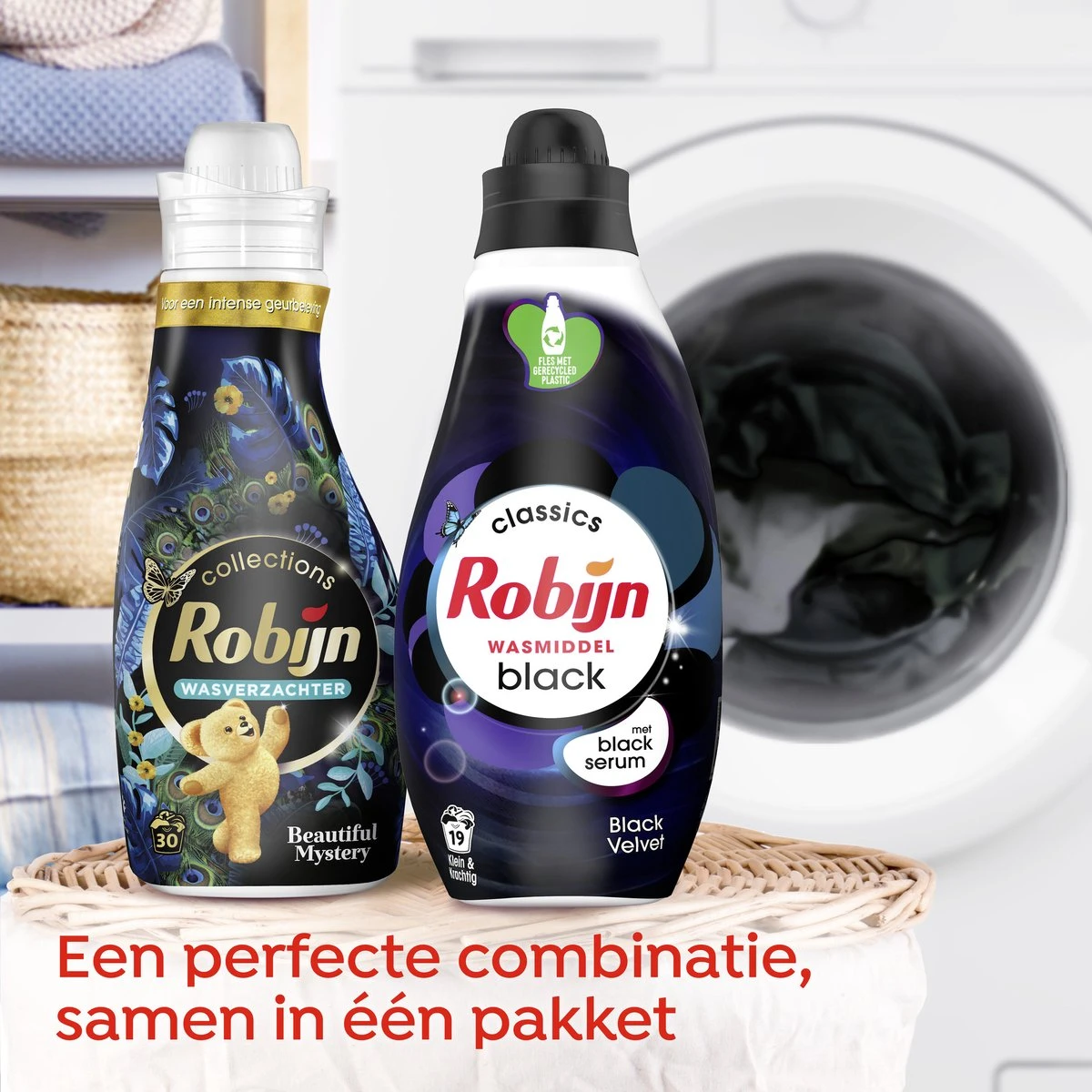 Robijn Robijn Perfect Match Black Velvet & Beautiful Mystery Wasmiddel En Wasverzachter Pakket - 5 Stuks - Voordeelverpakking 7 Robijn Robijn Perfect Match Black Velvet & Beautiful Mystery Wasmiddel En Wasverzachter Pakket - 5 Stuks - Voordeelverpakking - Afbeelding 7