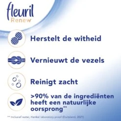 Fleuril Renew Wit - Vloeibaar Wasmiddel - Voordeelverpakking - 65 Wasbeurten -Dagelijkse Benodigdheden Winkel 1200x1200 710