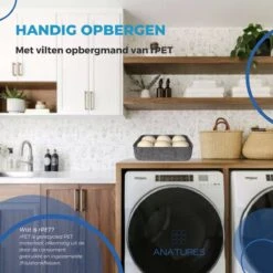 ANATURES Wollen XL Drogerballen 6 Stuks In Opbergmand – Herbruikbare Droogballen Wasdroger – Nieuw Zeelands RWS Schaapswol - Wasdrogerballen Duurzaam – Natuurlijke Wasverzachter -Dagelijkse Benodigdheden Winkel 1200x1200 73