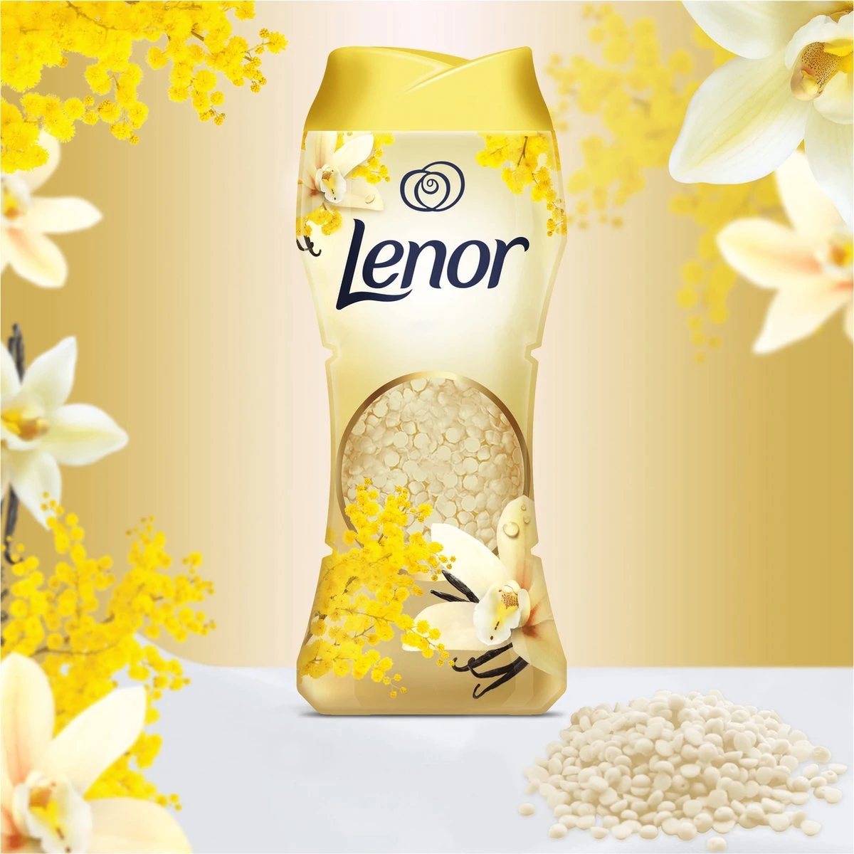 Lenor Vanille En Mimosabloesem Parels - In-Wash Geurbooster - Voordeelverpakking 6 X 15 Wasbeurten 6 Lenor Vanille En Mimosabloesem Parels - In-Wash Geurbooster - Voordeelverpakking 6 X 15 Wasbeurten - Afbeelding 6