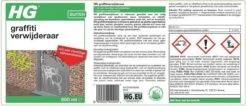 HG Graffitiverwijderaar - 600ml - Krachtig En Veilig - Biologisch Afbreekbaar -Dagelijkse Benodigdheden Winkel 1200x513