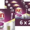 SUN® Sun All-In-1 Extra Power Lemon Vaatwastabletten - 6 X 23 Tabletten - Voordeelverpakking