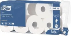 Tork Traditioneel Toiletpapier 3-laags Wit 250 Vel T4 Premium -Dagelijkse Benodigdheden Winkel 1200x611 6