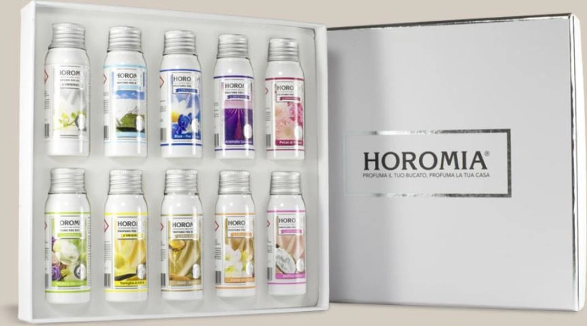Horomia Geschenkset - Wasparfum Proefpakket - Horobox Silver - 10x 50ml Wasparfum 2 Horomia Geschenkset - Wasparfum Proefpakket - Horobox Silver - 10x 50ml Wasparfum - Afbeelding 2