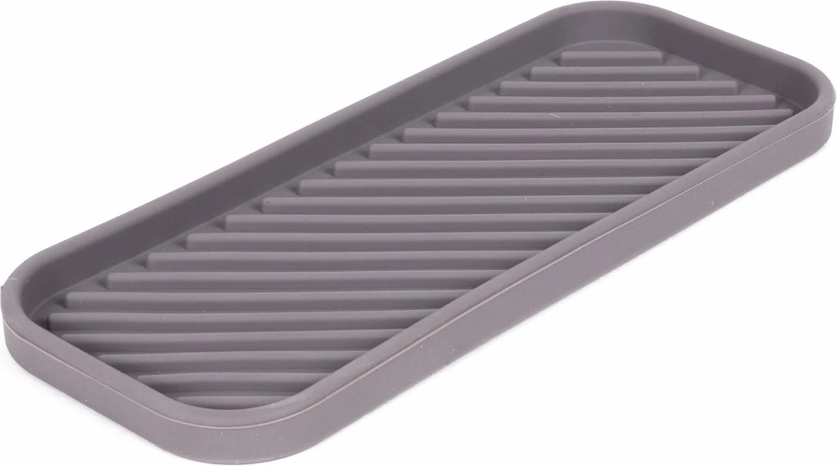 Benson Afdruipmat - Siliconen - 23.5 X 9.5 Cm - Grijs 1 Benson Afdruipmat - Siliconen - 23.5 X 9.5 Cm - Grijs