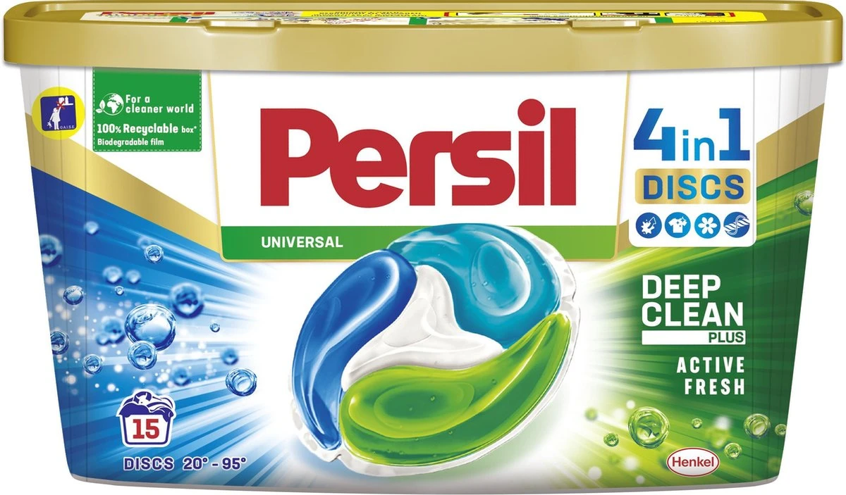 Persil® Persil 4in1 Discs Universal Wascapsules - Wasmiddel Capsules - Voordeelverpakking - 8 X 15 Wasbeurten 2 Persil® Persil 4in1 Discs Universal Wascapsules - Wasmiddel Capsules - Voordeelverpakking - 8 X 15 Wasbeurten - Afbeelding 2