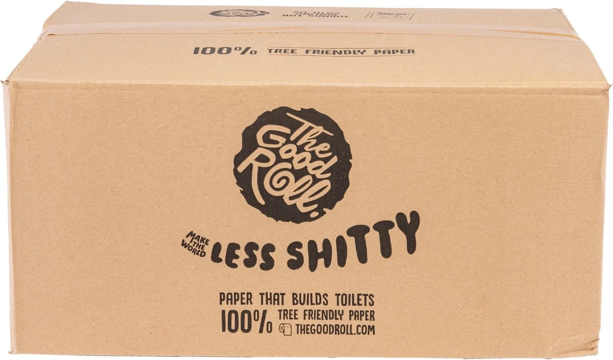 THE GOOD ROLL Toiletpapier - 24 Stuks - 400vel 2-laags - The Cheerful Choice 2 THE GOOD ROLL Toiletpapier - 24 Stuks - 400vel 2-laags - The Cheerful Choice - Afbeelding 2