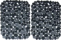 Merkloos Papillon - Gootsteenmat - 40x30 Cm - Kiezels Zwart -Dagelijkse Benodigdheden Winkel 1200x786 3