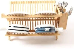 Merkloos Decopatent® Afdruiprek Voor Afwas - Bamboe - Hout - Inklapbaar Afdruiprek - Afwasrekje Inclusief Bestekhouder - Afwas Druiprek -Dagelijkse Benodigdheden Winkel 1200x789 2