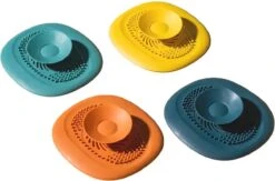 Luxe Doucheputje Afvoer Plug Zeef Stopper Stop - Universele Haarfilter Haarvanger Gootsteenstop Afvoerstop Onderdeel Afvoerputje Stopper Putje Rooster Voor Wastafel Gootsteen Spoelbak Bad Douchebak Keuken Wasbak Badkuip Aanrecht - Siliconen - Geel -Dagelijkse Benodigdheden Winkel 1200x792 1