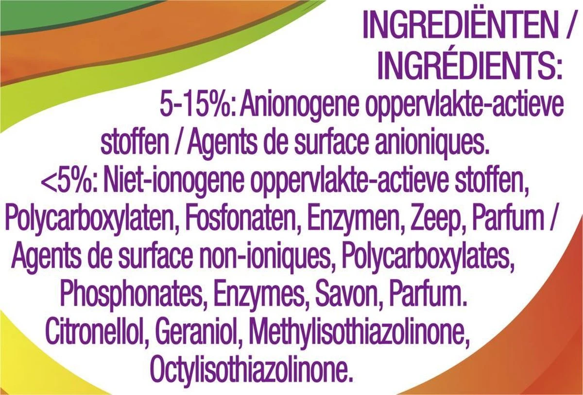 Robijn Klein & Krachtig Color Vloeibaar Wasmiddel - 8 X 19 Wasbeurten - Voordeelverpakking 7 Robijn Klein & Krachtig Color Vloeibaar Wasmiddel - 8 X 19 Wasbeurten - Voordeelverpakking - Afbeelding 7
