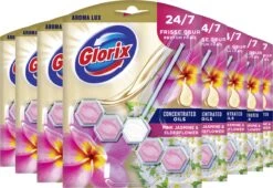 Glorix Aroma Lux Pink Jasmine & Elderflower Toiletblokken - 9 Stuks - Voordeelverpakking -Dagelijkse Benodigdheden Winkel 1200x827 1