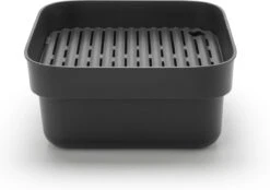 Brabantia SinkSide Afwasbak Vierkant - Met Afdruipschaal - Dark Grey -Dagelijkse Benodigdheden Winkel 1200x843