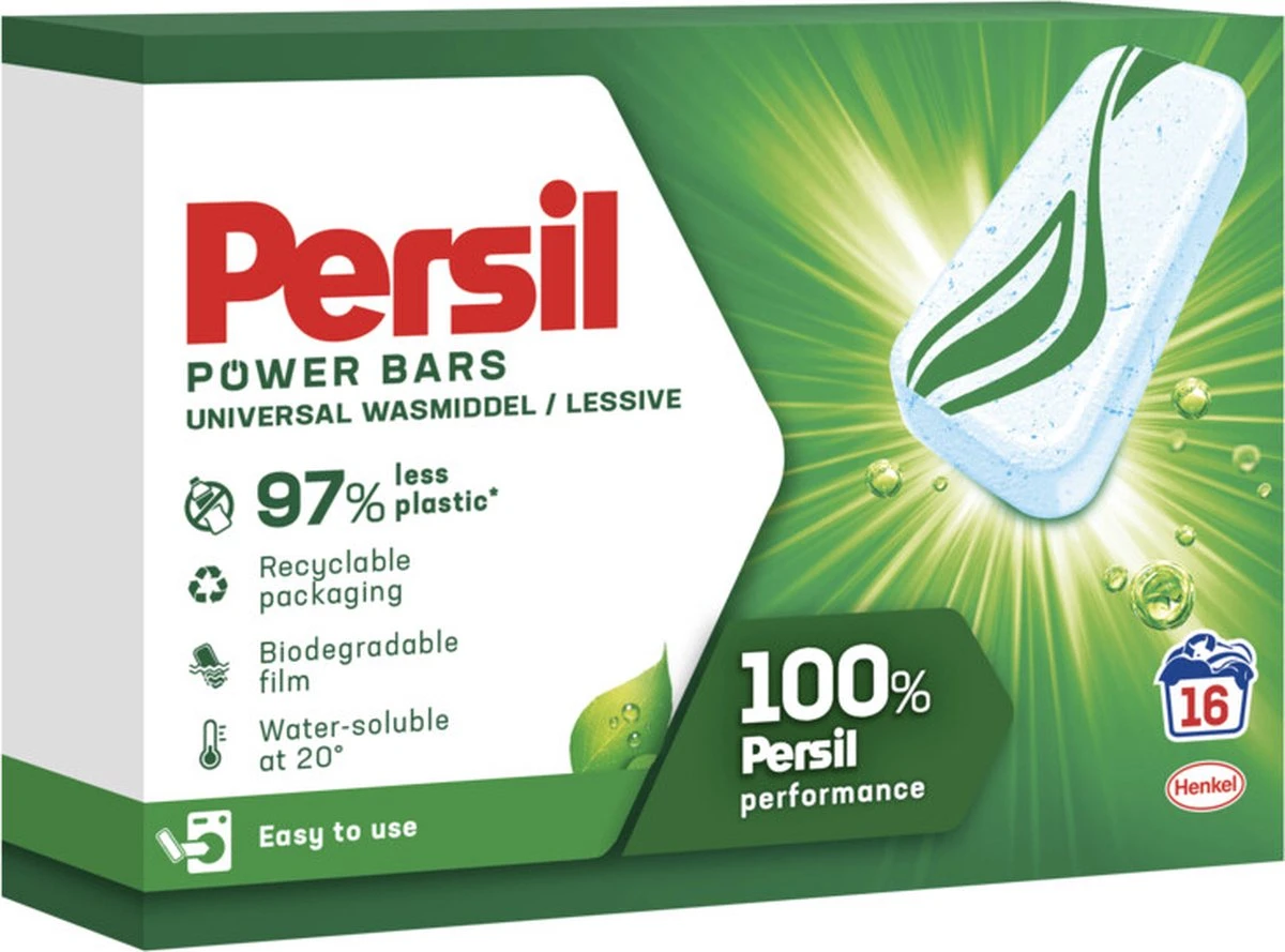 Persil® Persil Power Bars Universal Wasmiddel - Voordeelverpakking - 9 X 16 Wasbeurten 10 Persil® Persil Power Bars Universal Wasmiddel - Voordeelverpakking - 9 X 16 Wasbeurten - Afbeelding 10