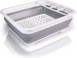 Amazy Afdruiprek Opvouwbaar & Bpa-vrij - Afdruiprek Voor Het Drogen Van Bestek, Borden, Glazen & Flessen - Afdruipmat In Grijs-wit Van Kunststof & Silicone Voor Gootsteen, Spoelbakken, Keuken -Dagelijkse Benodigdheden Winkel 1200x900 26