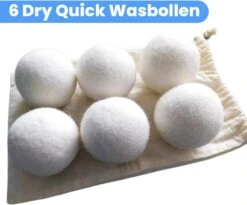 DRYQUICK Drogerballen- Wasbollen- Duurzaam Schapenwol - Herbruikbaar- 6 XL Wasballen Wit 15 DRYQUICK Drogerballen- Wasbollen- Duurzaam Schapenwol - Herbruikbaar- 6 XL Wasballen Wit -Dagelijkse Benodigdheden Winkel 1200x997 1