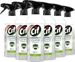 Cif Disinfect & Shine Original Desinfectie Spray - 6 X 500 Ml - Voordeelverpakking -Dagelijkse Benodigdheden Winkel 1200x998 2
