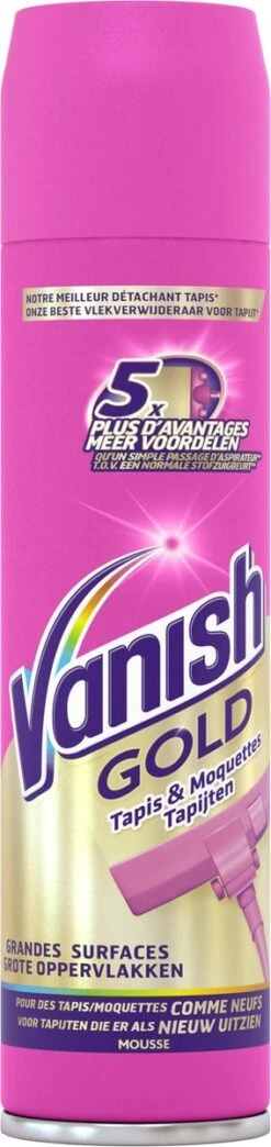 Vanish Gold Mousse Voor Tapijt Vlekkenverwijderaar - 600 Ml -Dagelijkse Benodigdheden Winkel 284x1200