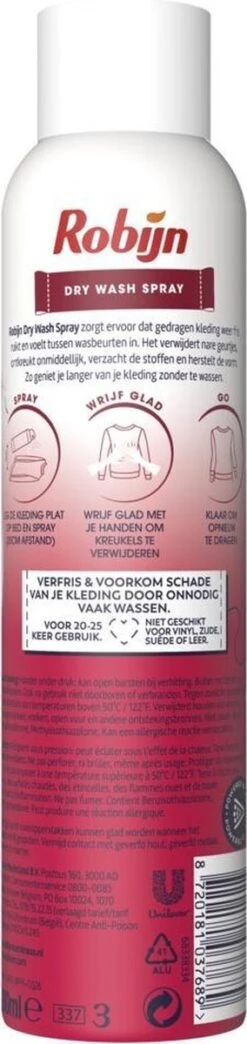 Robijn Pink Sensation Dry Wash Spray 200 Ml 9 Robijn Pink Sensation Dry Wash Spray 200 Ml -Dagelijkse Benodigdheden Winkel 284x1200 3