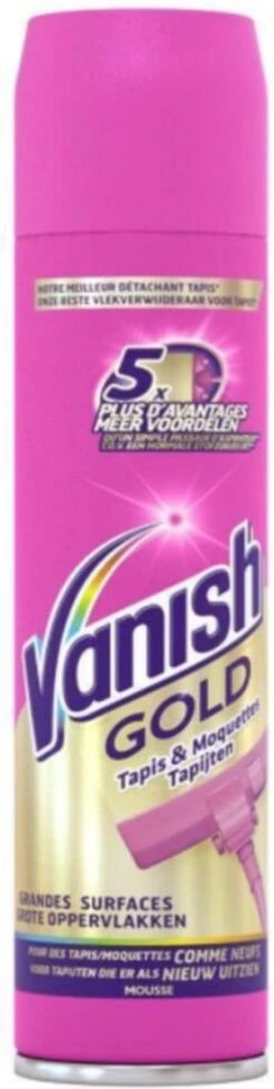 Vanish Gold Mousse Voor Tapijt Vlekkenverwijderaar - 600 Ml -Dagelijkse Benodigdheden Winkel 302x1200
