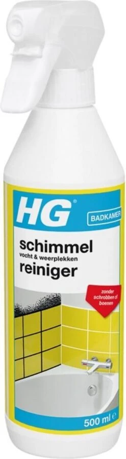HG Schimmelreiniger - 500ml - De NR 1 Schimmelverwijderaar - Vernietigt De Hardnekkigste Schimmel - Geschikt Voor De Badkamer, Tegel-, Siliconenvoegen, Stucwerk -Dagelijkse Benodigdheden Winkel 331x1200 3